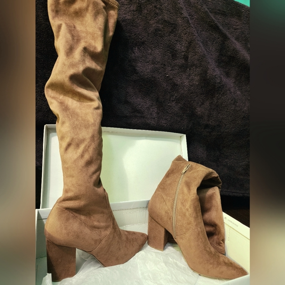 Steve Madden Rational Boots Tan Size 9 Over the Knee